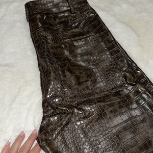 Brown croc 🐊 shorts